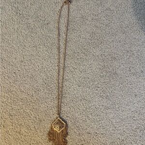 Charming Gold Tassel Necklace